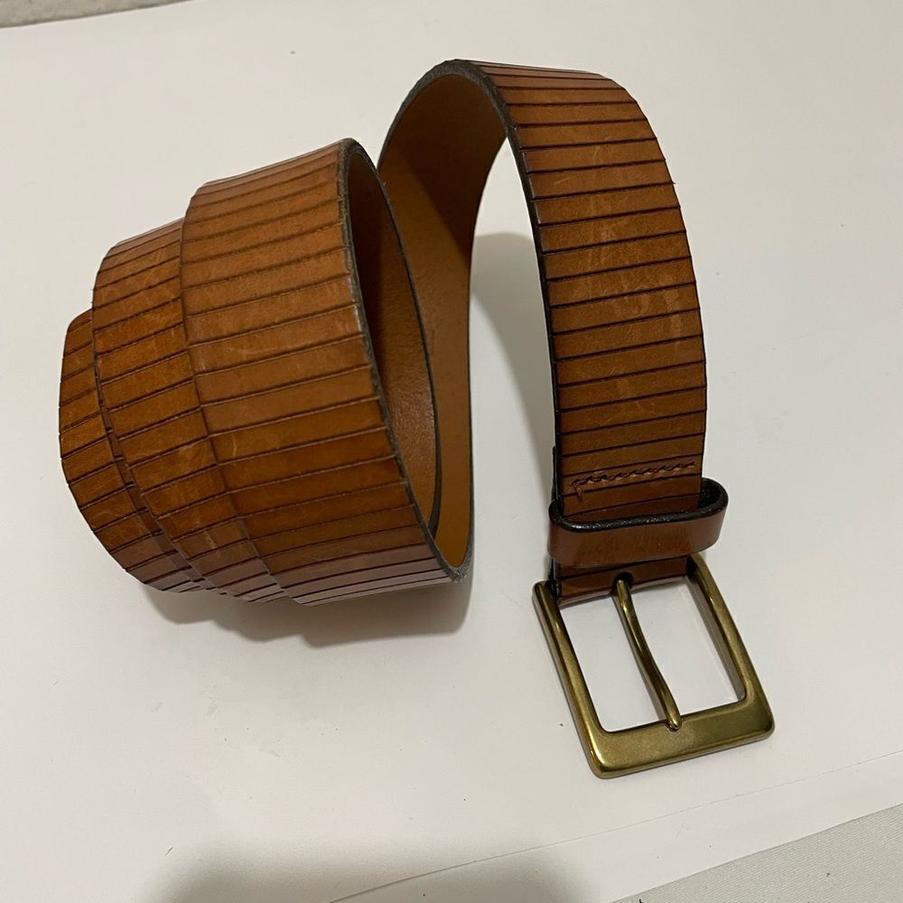 COPY - Allen Edmonds men’s brown Calf Belt handcrafted in USA
